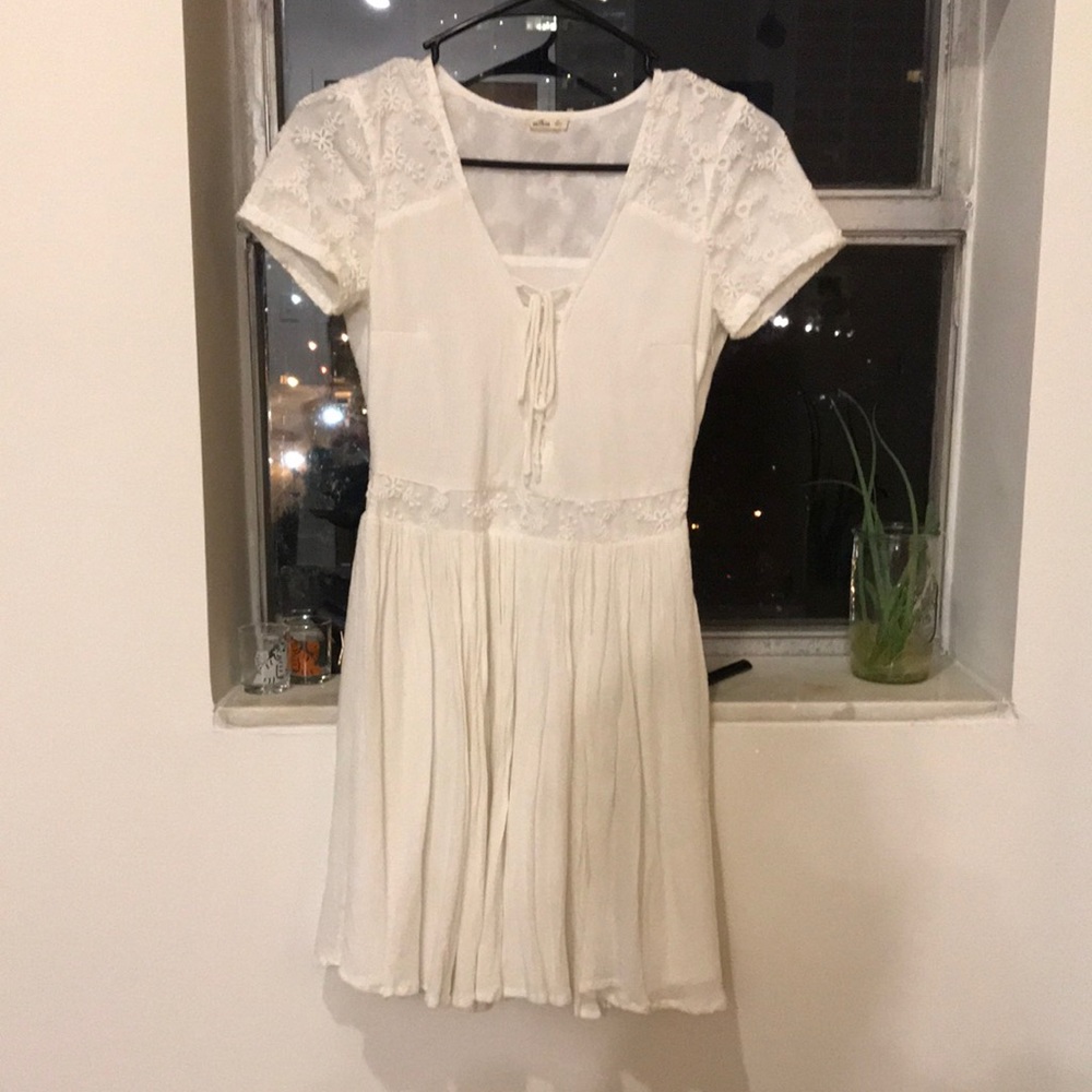Hollister white dress